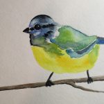 bird watercolor painting