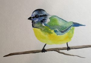 bird watercolor painting