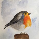 bird watercolor painting