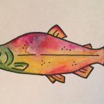 sockeye watercolor painting